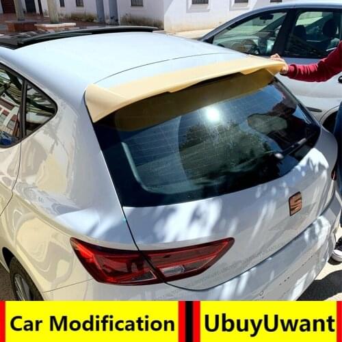 UBUYUWANT aleron For Seat LEON MK3 5F FR 5Door Hatchback Spoiler Rear Roof Spoiler Lip Car Tail Wing Decoration 2012 - 2019 2020