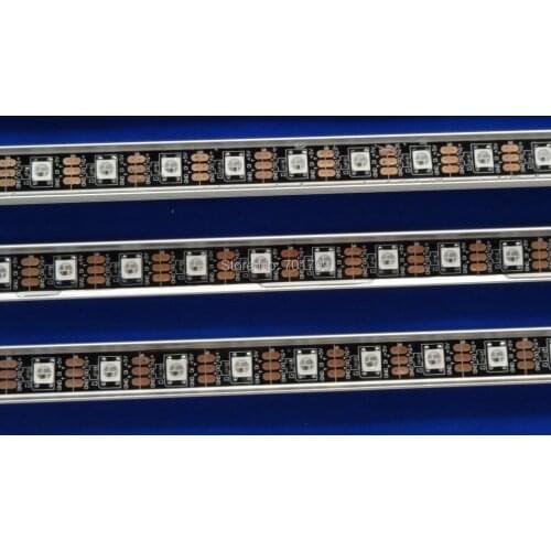 1m 60leds/m DC5V WS2812B LED rigid bar,60pixels/m;ip68;black pcb