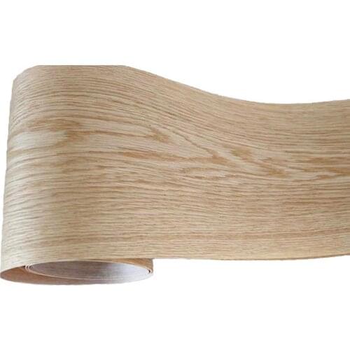 2Pieces/Lot L:2.5Meter Wide:150mm Thickness:0.2mm White Oak Wood Veneer Speaker Furniture Veneers(back side nonwoven fabric)