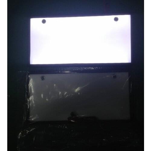 2Pcs LED Japanese Style License Plate License Number Car Decoration License Plate Frame Car Bling Accessories for Japanese Car