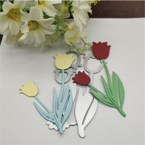 2pcs rose flower Metal Cutting Dies Stencils For DIY Scrapbooking Decorative Embossing Handcraft Die Cutting Template