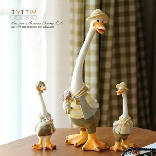 3 pieces/lot) Resin Ducks Family Biggest One 33*12CM