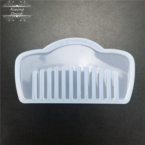 3D transparent silicone comb shape mold epoxy mold DIY jewelry making tool