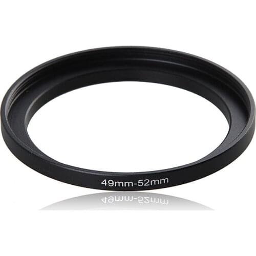 49-52mm Metal Camera Lens Filter Adapter Ring Thread Male 49mm to Female 52mm Step Up Mount UV CPL ND Filter