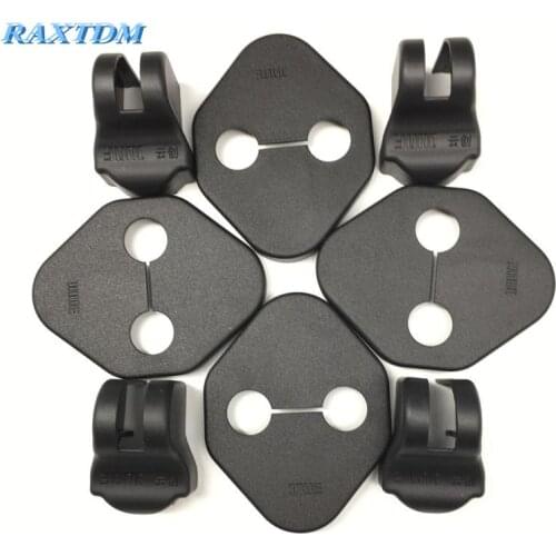 8pcs Car Door Lock Buckle Door Holder Door Lock Protective Cover car sticker For Suzuki Vitara accessories 2015 2016