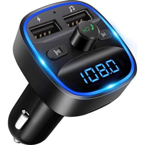 Usb Car Charger For Phone Bluetooth Wireless Fm Transmitter Mp3 Player Dual Usb Charger Tf Card Music Handfree Car Kit
