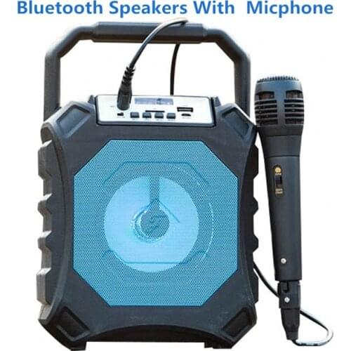 TOPROAD Wireless Portable Bluetooth Speaker Stereo Heavy Bass Music Player Support Remote Control FM Radio TF USB Microphone