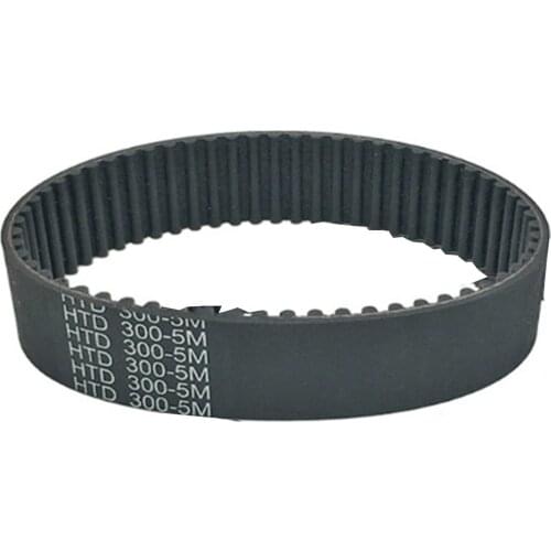 HTD270-5M, HTD275-5M, HTD280-5M, HTD285-5M, HTD290-5M, HTD295-5M, HTD300-5M, HTD305-5M, Rubber Timing Belt Black 1PC