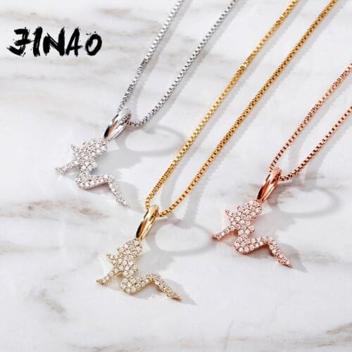 JINAO New Charm Women Pendant 100%5 Sterling Silver Iced Zircon Pendant Women Fashion Jewelary