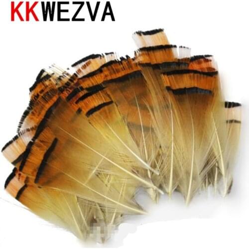 KKWEZVA 50pcs Cambo Turkey Marabou Blood Feathers Fly Fishing Tying Material Lure Making/ Imitate Insect Hooks Pesca