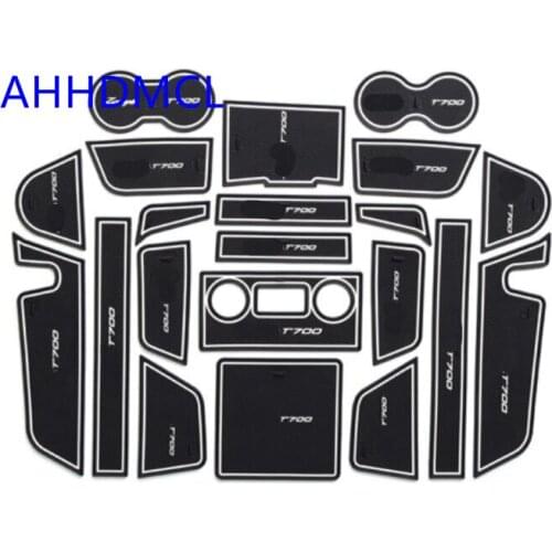 Car Door Gate Slot Mats Cup Armrest Storage Pad Mat For ZOTYE T700 2017 2018 2019