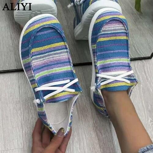 Womens Casual Shoes 2021 Autumn Slip On Tie-Dye Ladies Flat Sneakers Female Loafers 35-43 Plus Size Vulcanized Shoes