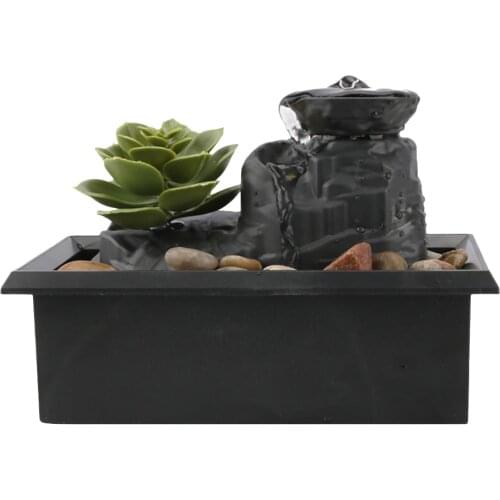 Minimalist fountain indoor waterfall fountain desktop fountain water waterfall Feng Shui office home desktop decoration