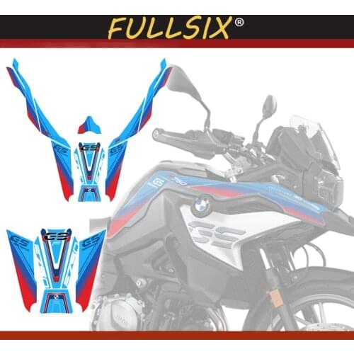 Motorcycle 3D Gel Front Fairing Sticker fuel tank decals tank side Protector racing kit sticker For BMW F750GS f750 gs f 750 gs