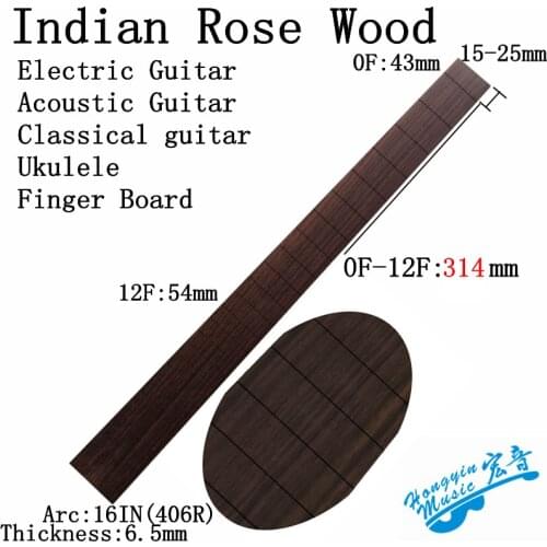 A Grade Indian Rosewood Electric Acoustic Classical Guitar Finger Board 650 648 Chord Length Making guitar material accessories