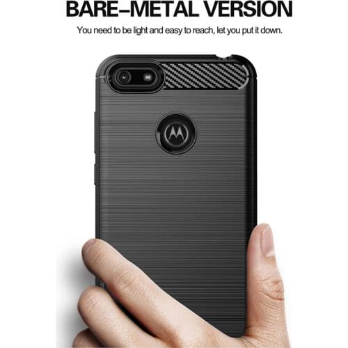 New Carbon Fiber Case for Moto E6 E5 E4 Play Plus Case Z2 Z3 Z4 Force Play P30 Note P40 G7 Power P50 Cover Soft Silicone Cases