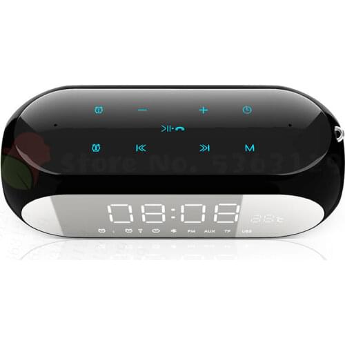 Portable Home Desktop Clocks Wireless Bluetooth Speaker Mobile Computer alarm clock digital Radio Receiver Mini Alarm Clock