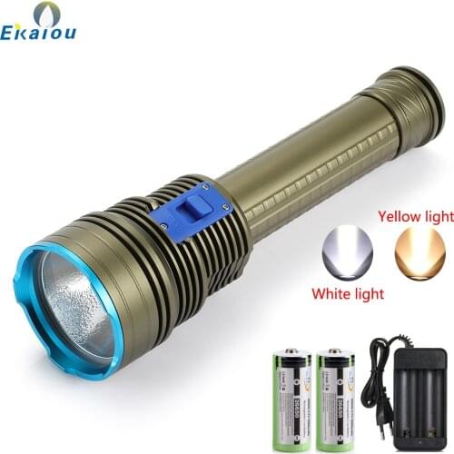 Professional Diving XHP70.2 LED High Power Underwater Hunting Flashlight IPX8 Waterproof Torch Outdoor Lighting Camping Lamp
