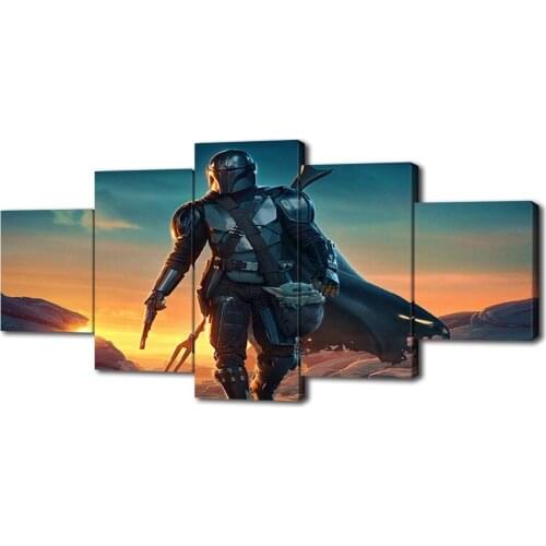 Modern Canvas Painting Sunset Posters and Prints Wall Art Picture for Living Room Home Decor with Frame