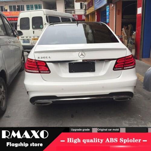For Benz E-class W212 Spoiler 20108-2014 High Quality ABS Material Car Rear Wing Primer Color Rear Spoiler