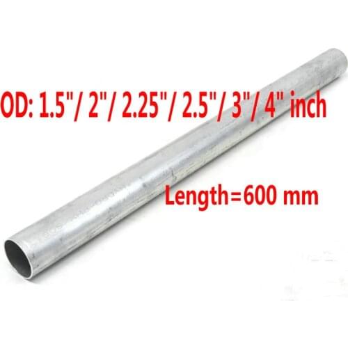 38/51/57/63/76/102mm Length 600 mm Straight Turbo Intercooler Pipe Piping Aluminum Tube Tubing OD 1.5"/2"/2.25"/2.5"3"4" inch