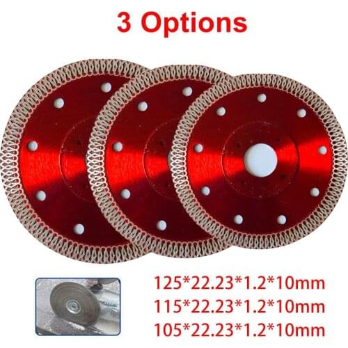 4/4.5/5 Inch 105/115/125mm Ultra-thin Diamond Cutting Saw Leave Disc Round Circular Saw Blade For Marble Porcelain Granite Tile