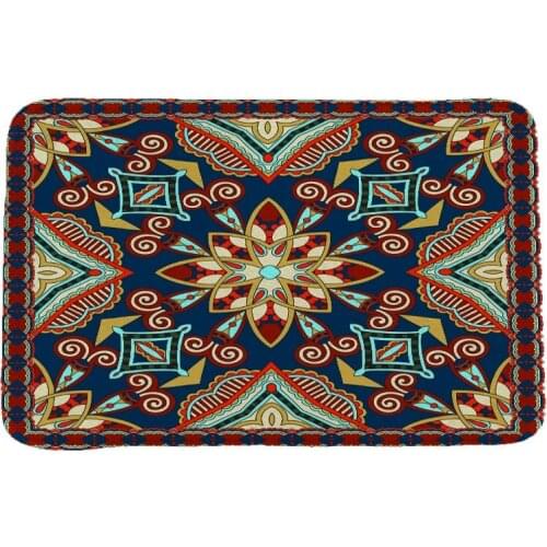 Ethnic Style National Customs Rug Hallway Carpets and Rugs for Bedroom Living Room Carpet Kitchen Bathroom Anti-Slip Floor Mats