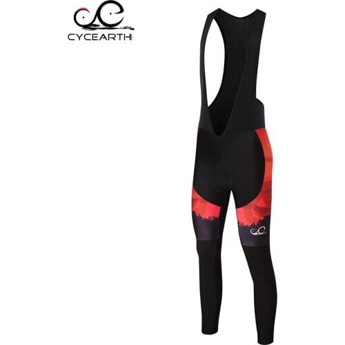 CYCEARTH 2017 Cycling long Pants Bicycle Clothing Bike Ropa Ciclismo Bib Pants with suspenders For Men CELP008