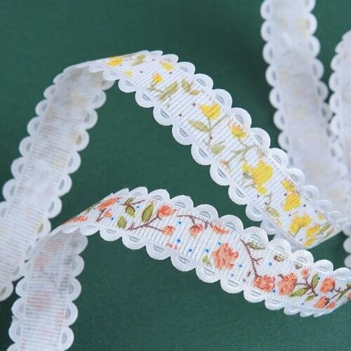 5Yards/Lot High Quality Satin Ribbons Gift Packing Printed Ribbon For Wedding Party Decoration Fabric Ribbons For Crafts New