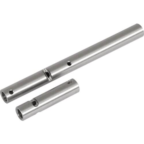 Rear Axle with Sleeve Bushing for 1/10 RC Crawler Axial Wraith RR10 90048 90053 Rear Axle