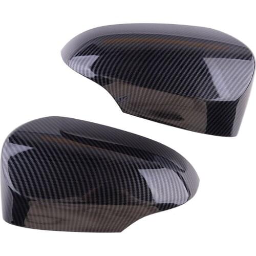 Rearview Side Door Mirror Cover Trim Cap Carbon Fiber Style ABS Fit for Toyota Camry 2012 2013 2014 2015 2016 2017