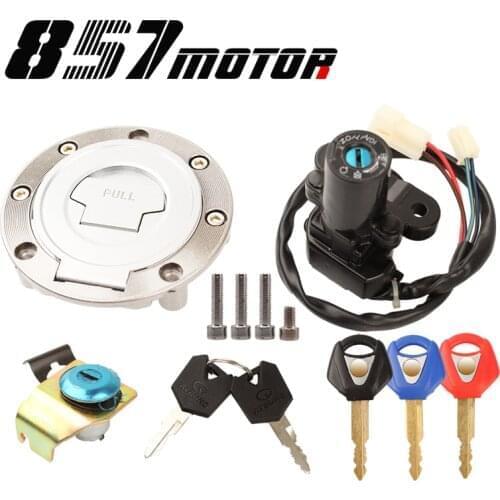 1 Set Motorcycle Lgnition Switch Fuel Cap Seat Lock for Yamaha YZF R1 R6 2001-2011 MT-01 2005-2009 FZ1 FZ6