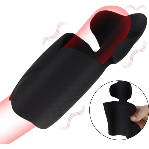 10 modes penis Delay Trainer Male Masturbator Vibrator Automatic Oral Climax Sex Glans Stimulate Massager Adult Sex Toys for Men
