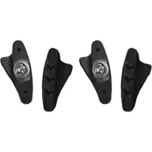 2 Pairs Road Bike C-Brake Caliper Pads Bicycle Brake Shoes Rubber Blocks Light-Weight Replaceable for Shimano