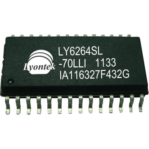 20pcs New Original LY6264SL-70LLI 64K Low Power SRAM 8KX8 SOP(28) 70ns 2.7-5.5V -40~85°C