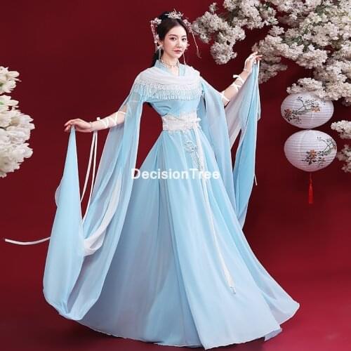 2021 hanfu national costume ancient chinese cosplay costume ancient chinese women hanfu clothes lady chinese stage dress