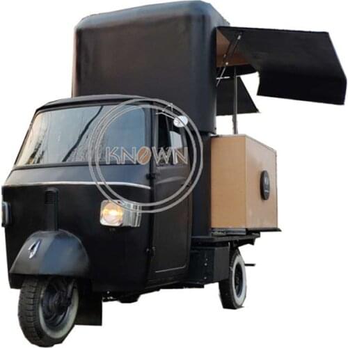 3 Wheels Electric Tricycle Piaggio Ape Tuk Tuk Cart Food Truck Car For Sale