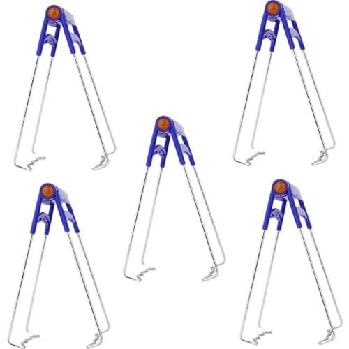 5Pcs Stainless Steel Dish Plate Clip Kitchen Folding Hot Plate Tongs Bowl Clips, Pan Dish Clip Gripper