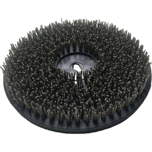 250MM 10Inch Round Compound Abrasive Brush Silicon Carbide Steel Wire For Bush-hammered Stone Flamed Slab Polishing and Grinding