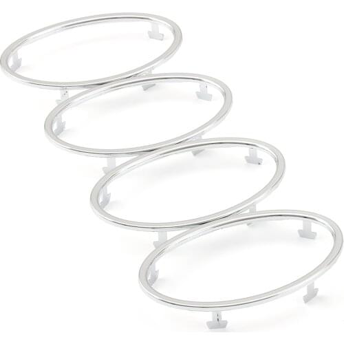 4PCS/SET ABS chrome trim car accessories Air conditioning outlet decoration For Ford Focus 2 MK2 2005-2013 , Car styling