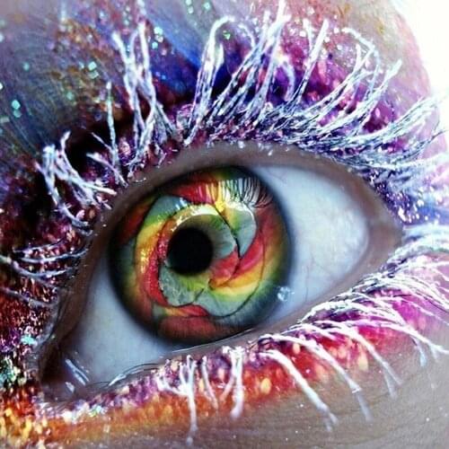 5D DIY Diamond Painting Full Square/Round Drill Colored Ice Eye Diamond Embroidery Cross Stitch Mosaic Decor Crafts Snow Scenery