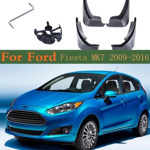 Car Mudflap For Ford Fiesta MK7 Hatchback 2009~2016 4x Mudguards Fender Styling Accessories Mud Guard Flap Splash Protection