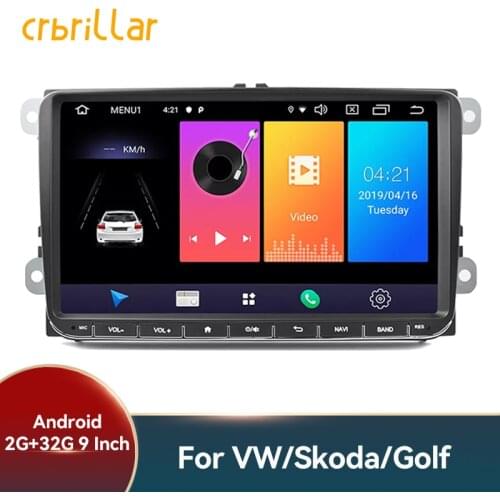 9 Inch Android Car Stereo GPS For Volkswagen VW Golf 5 6 Passat B5 Audio Player Bluetooth FM WIFI Mirrorlink Stereo Receiver