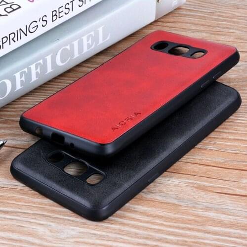 For Samsung Galaxy J5 2016 case Luxury Vintage PU cow leather Skin cover phone cases for samsung galaxy j5 2016 J510 coque funda