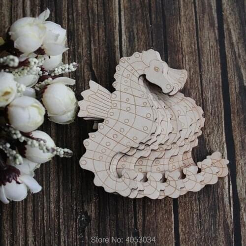 Wooden Seahorse Craft Shapes Plywood