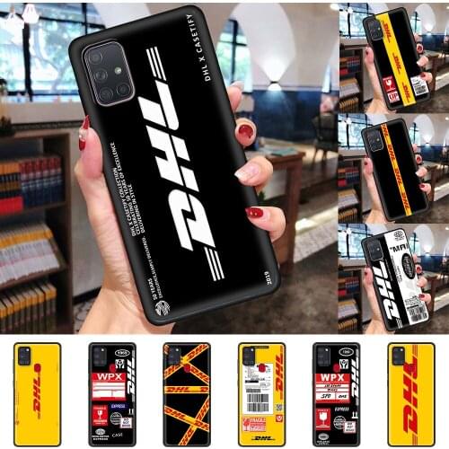 DHL Express Painted Case For Samsung Galaxy A51 A50 A71 A21s A70 A41 A31 A40 A20e A12 A10 A72 A52 5G Soft Phone Cover Shell