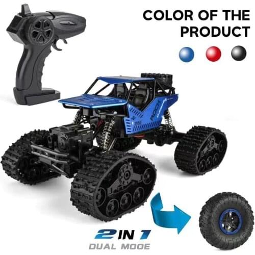 Electric 2.4G Rc Car Rock Crawler Remote Control Change Track Tire Radio-Controlled Cars Buggy Gifts Toys For Boys Crawler Wheel