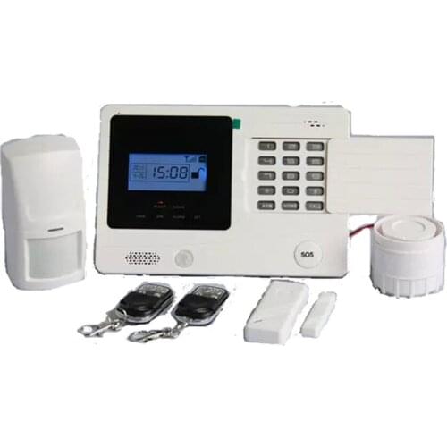 GSM Alarm System With LCD Display SOS Button Burglar Alarm System