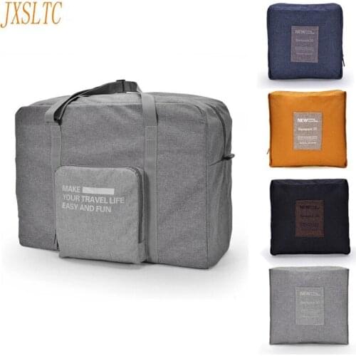 JXSLTC 2017 High Quality Folding Traveling Bag Oxford cloth Hand Luggage Travel Bags For Men And Women weekend Travel Duffle Bag
