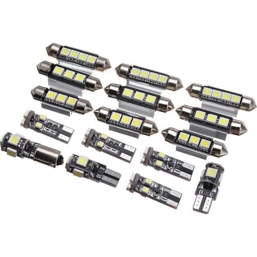 16-piece set of LED interior lights, automotive interior lights, suitable for Volkswagen Passat B6 2006-2010